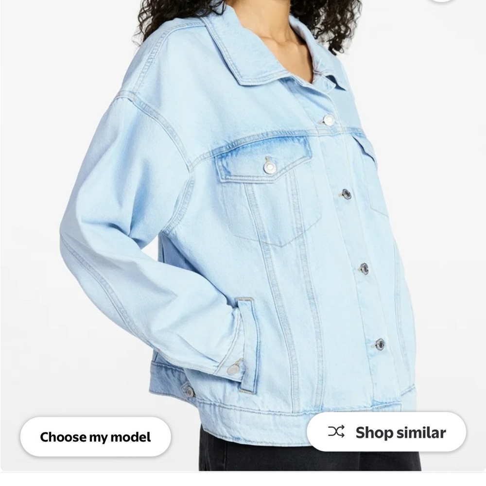 Light Blue Jean Jacket - Picture 3 of 4